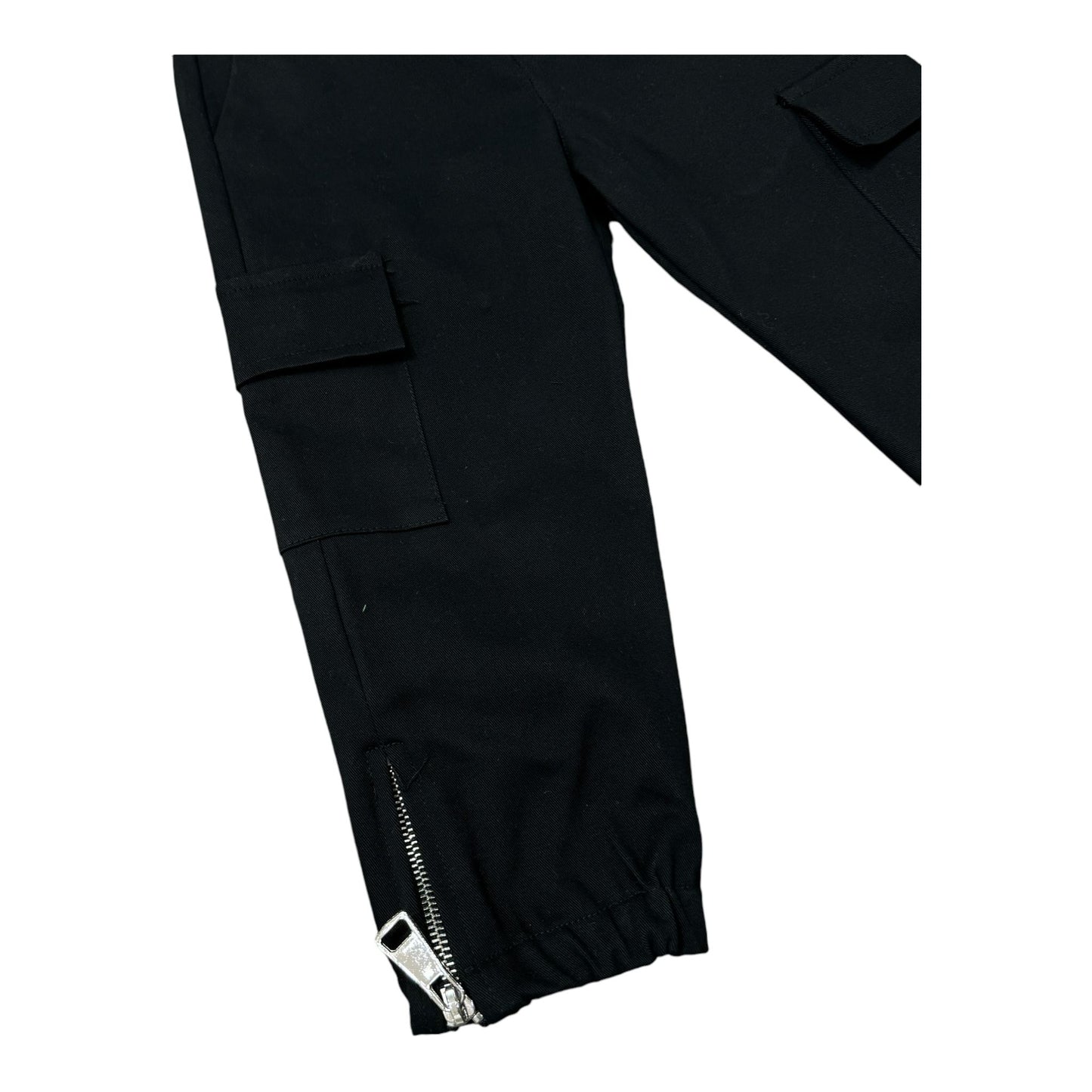 PATALONE CARGO NEVER TOO BAMBINO NERO