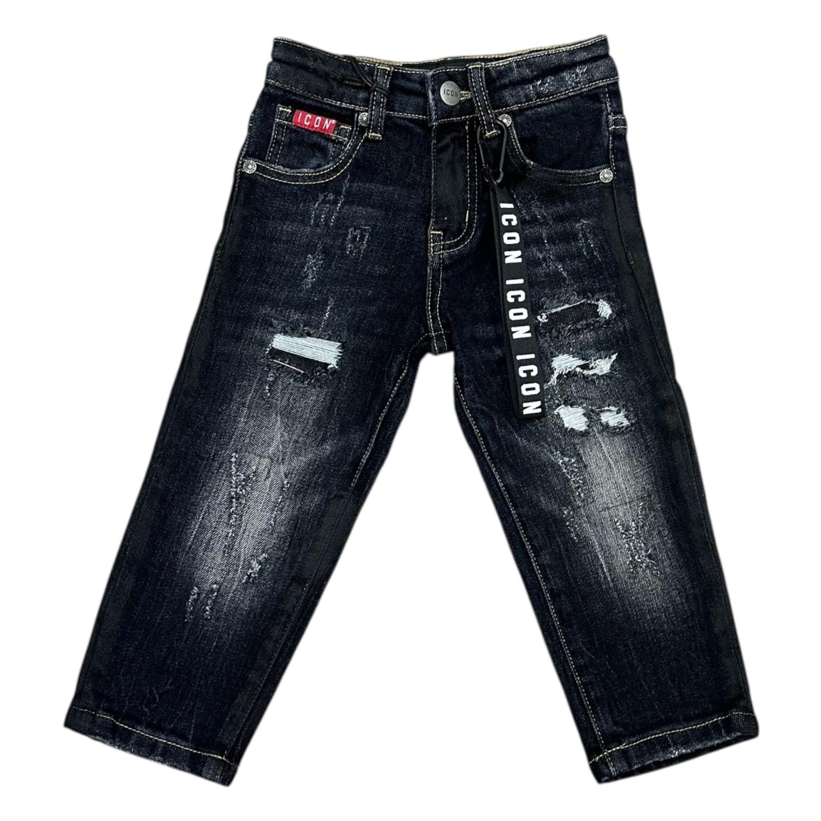 JEANS ICON BAMBINO NERO