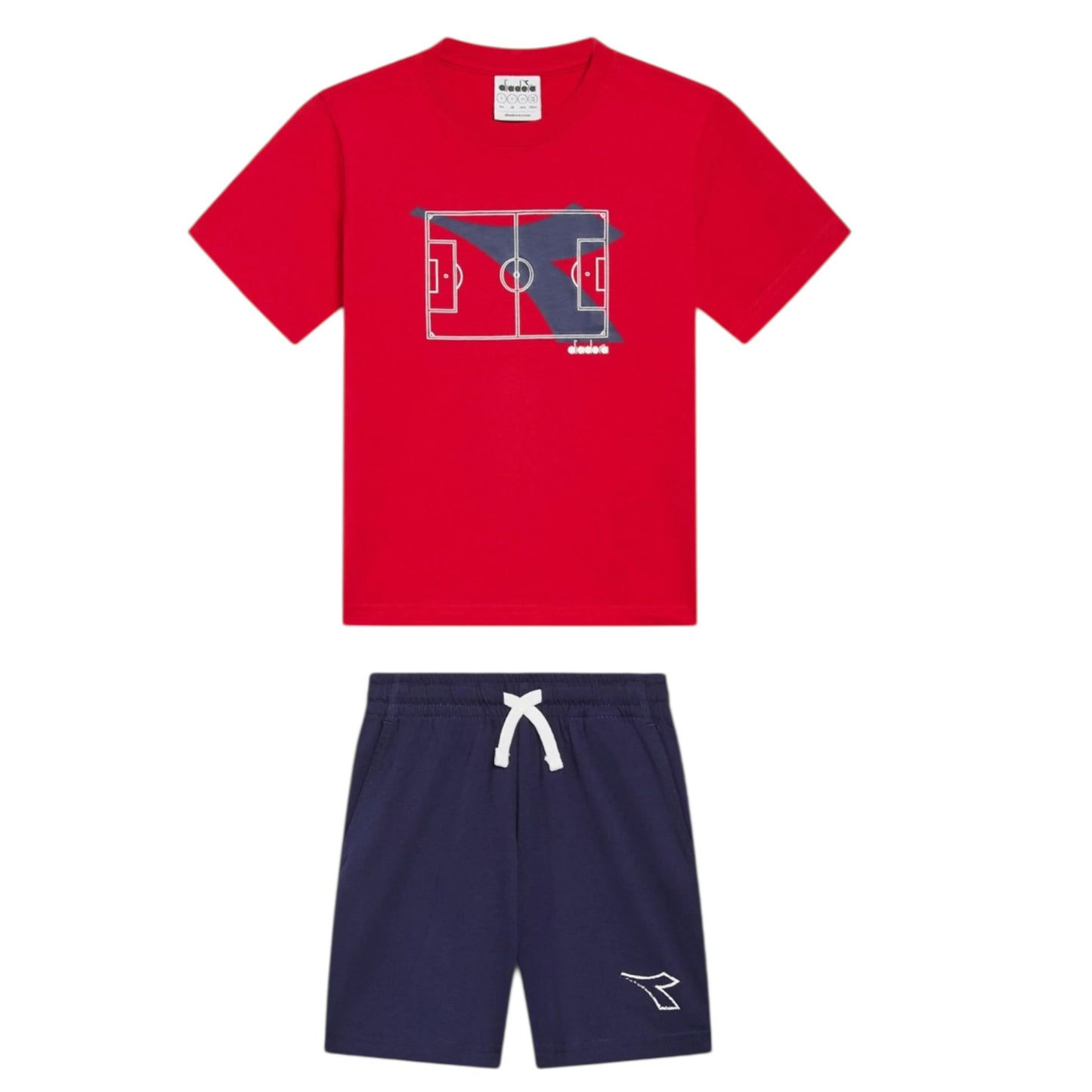 COMPLETO DIADORA BAMBINO ROSSO