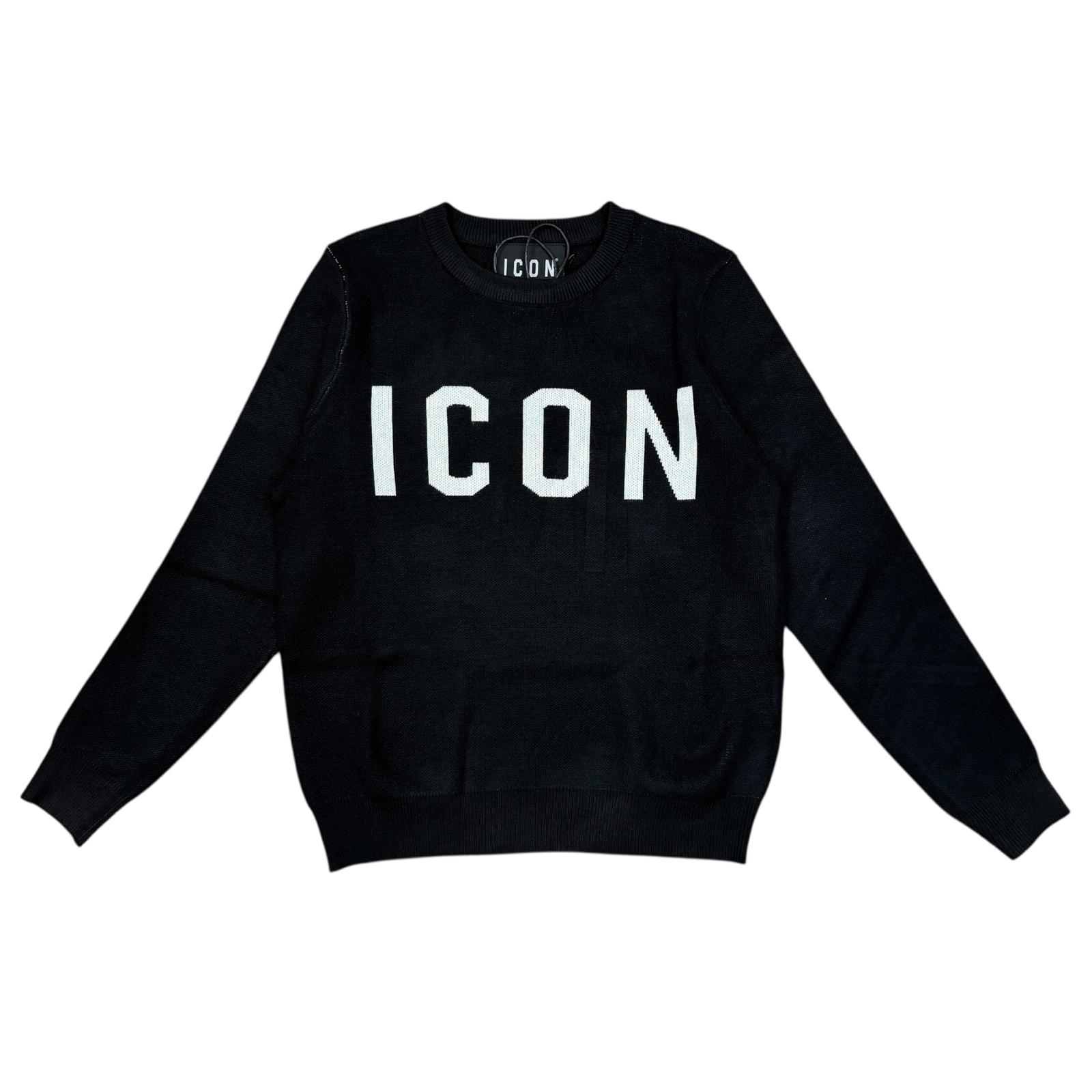MAGLIONCINO BAMBINO ICON NERO