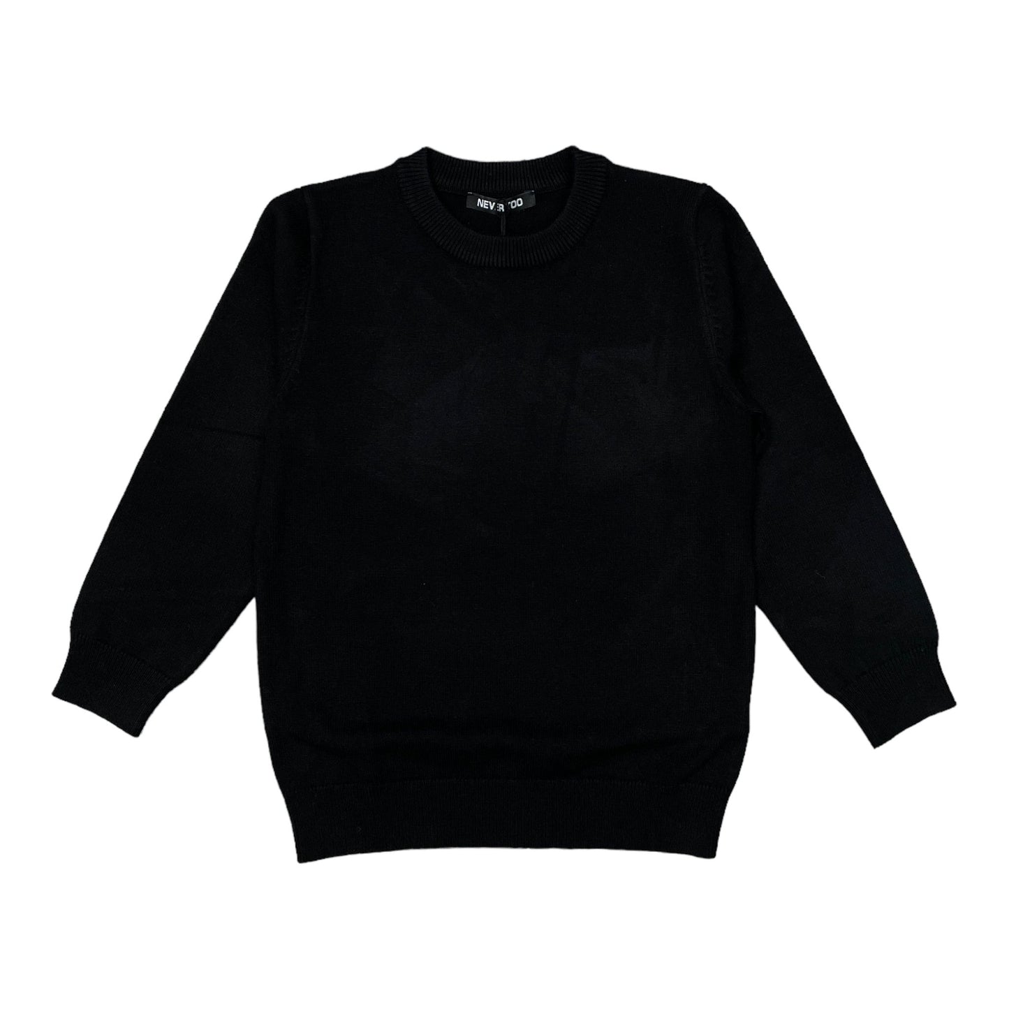 MAGLIONCINO BAMBINO GIROCOLLO DI COLORE NERO