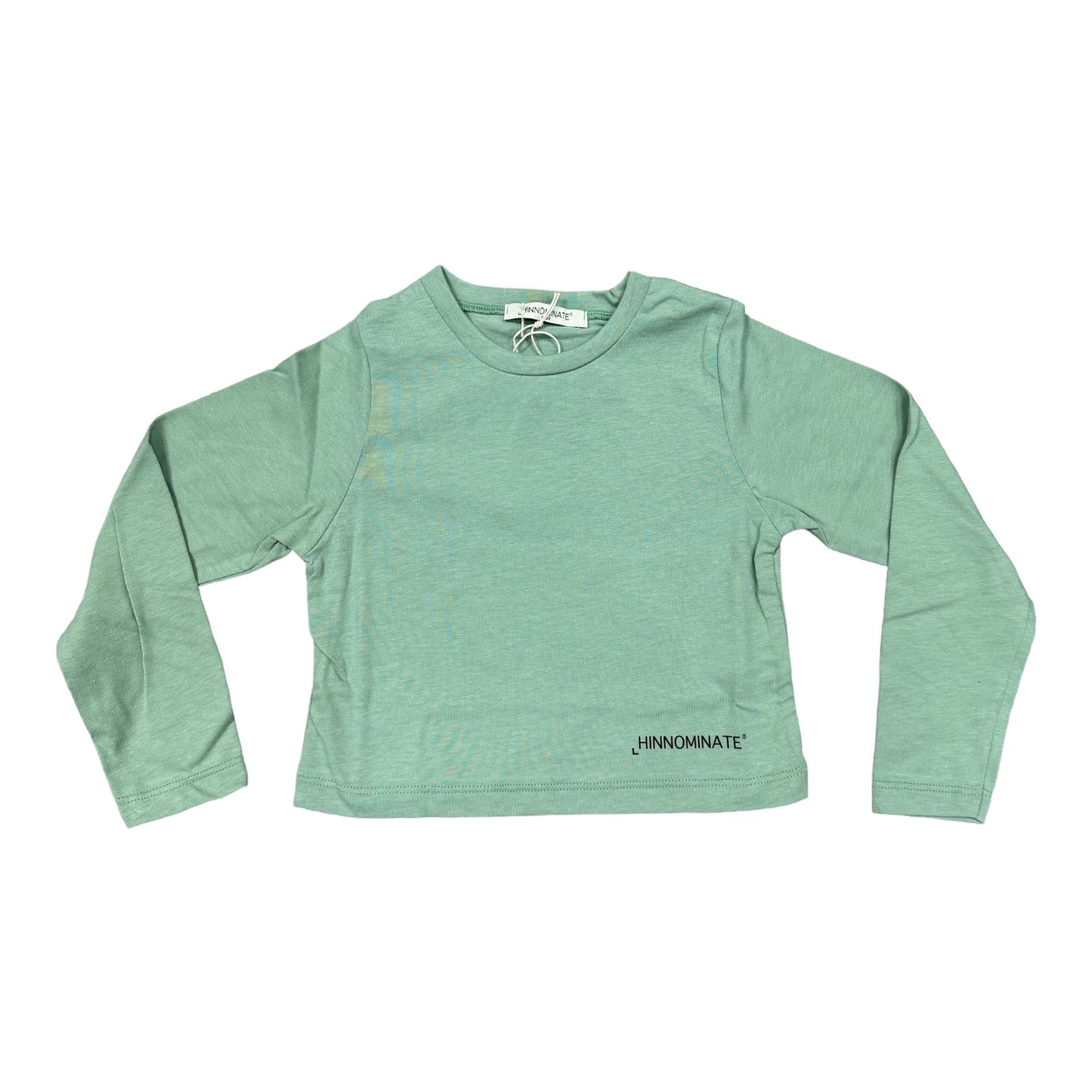 MAGLIA CROP VERDE BAMBINA