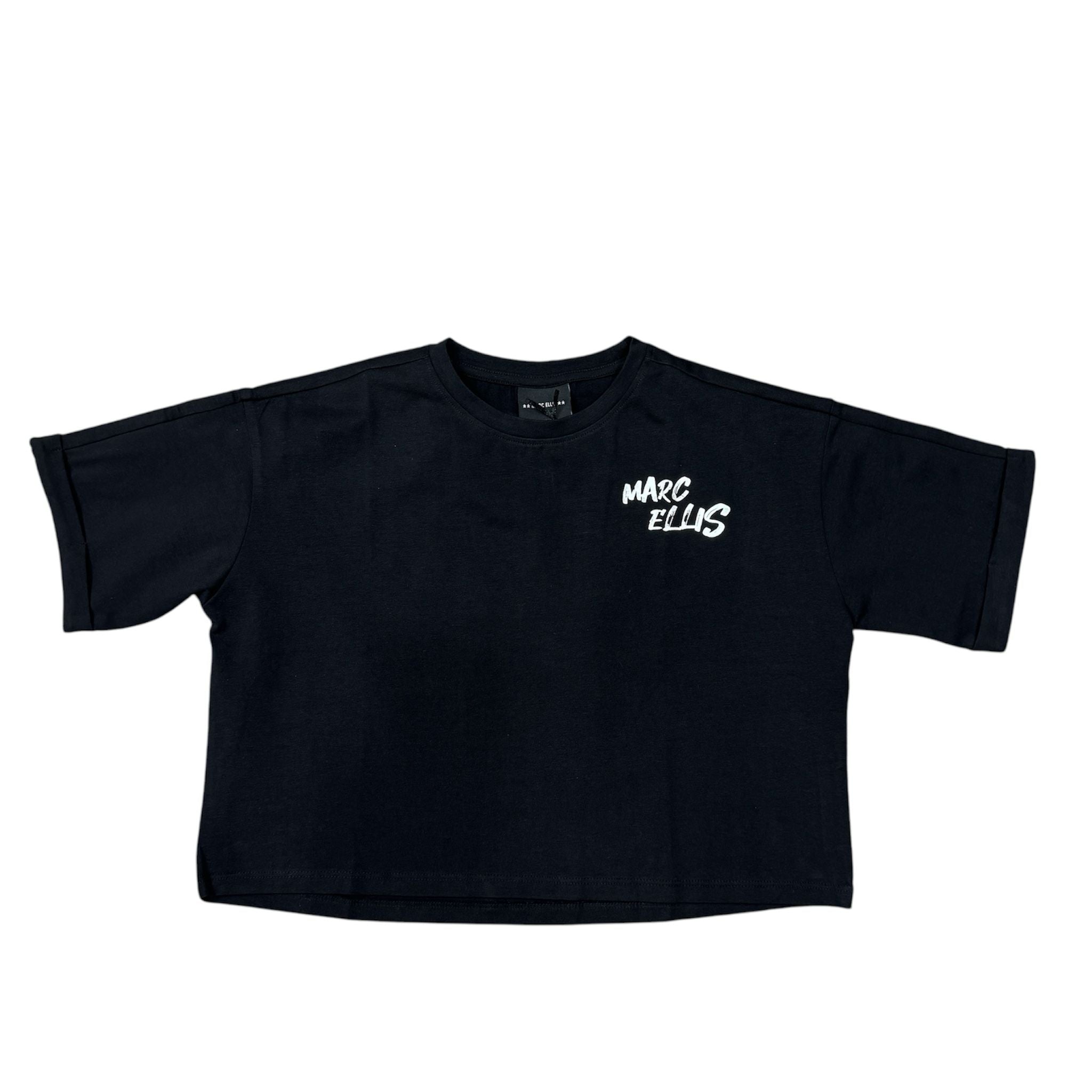 T-SHIRT MARC ELLIS BAMBINA CROPP NERA