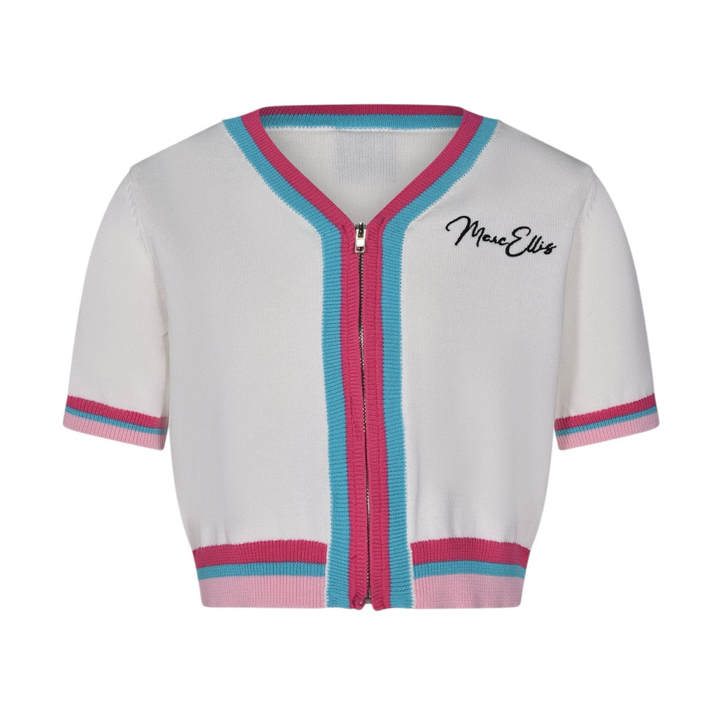CARDIGAN MARC ELLIS BAMBINA BIANCO