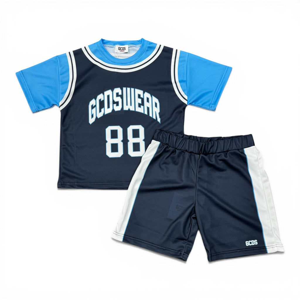 COMPLETO SOCCER BAMBINO BLU