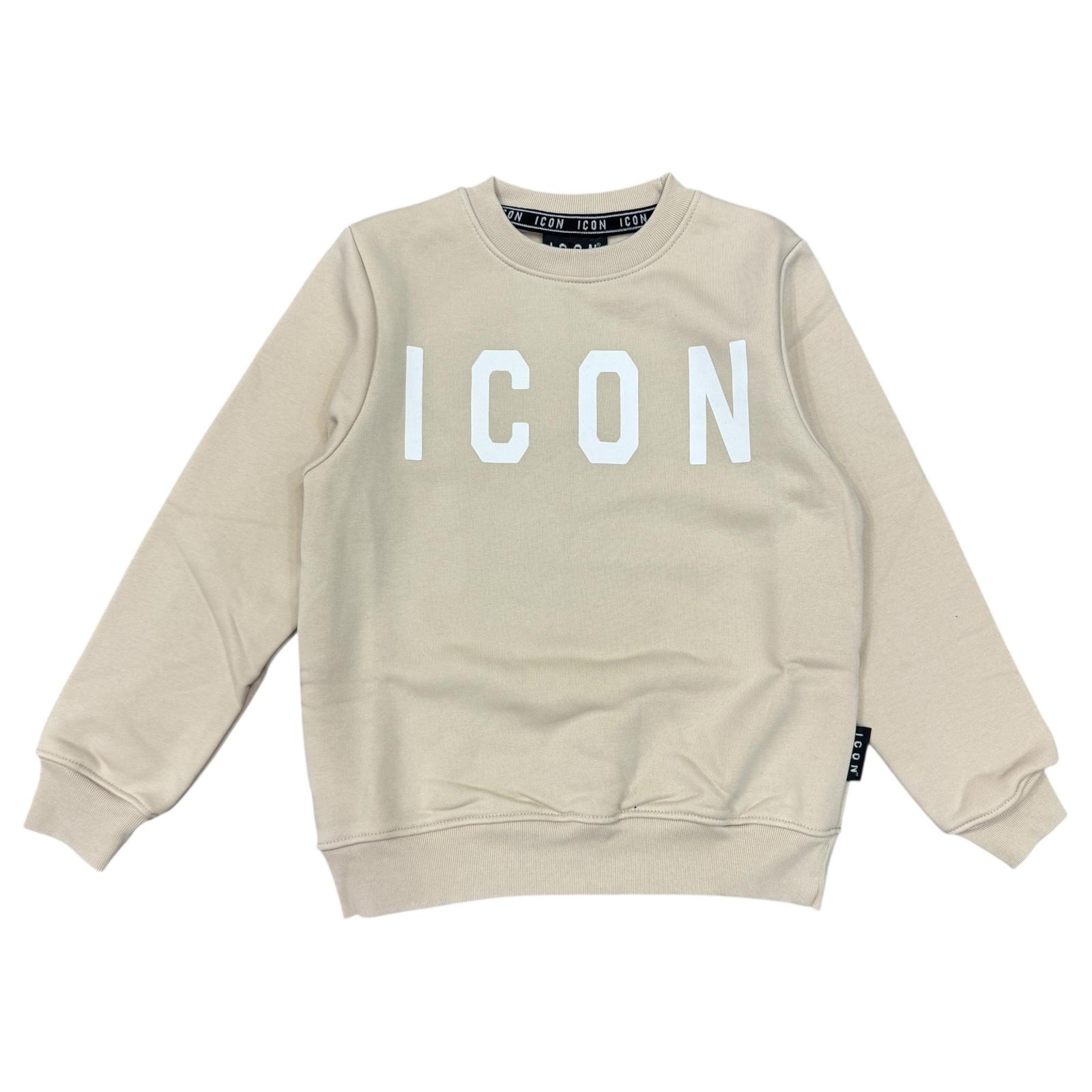 FELPA ICON BAMBINO BEIGE
