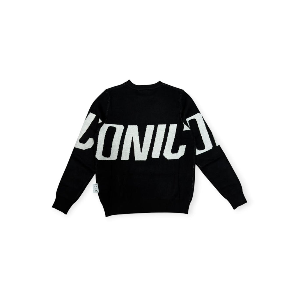 MAGLIONCINO LOGO BAMBINO NERO