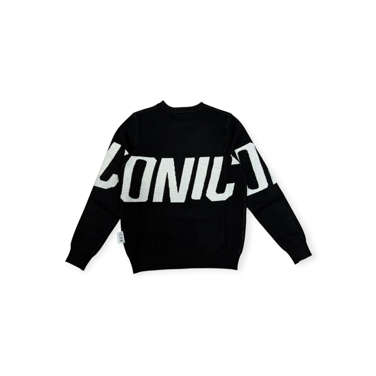 MAGLIONCINO LOGO BAMBINO NERO