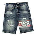 SHORT DENIM BLU