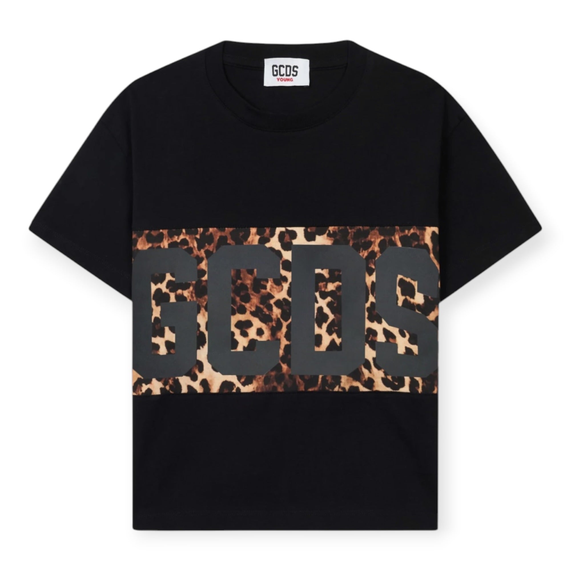 T-SHIRT BANDA LOGO BAMBINA NERA