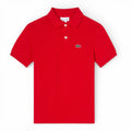 POLO IN PETIT PIQUE ROSSA