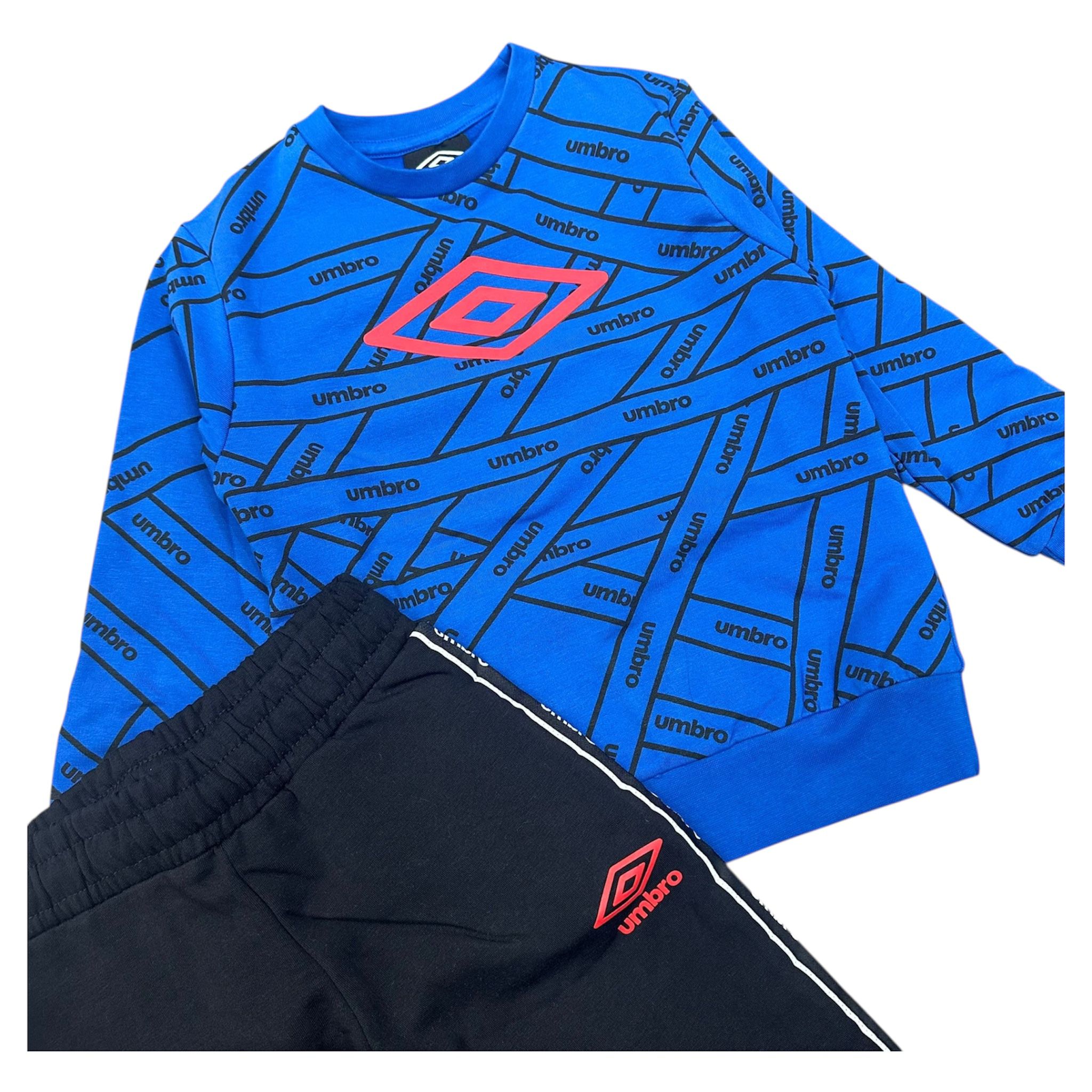 TUTA COMPLETA BAMBINO UMBRO BLU