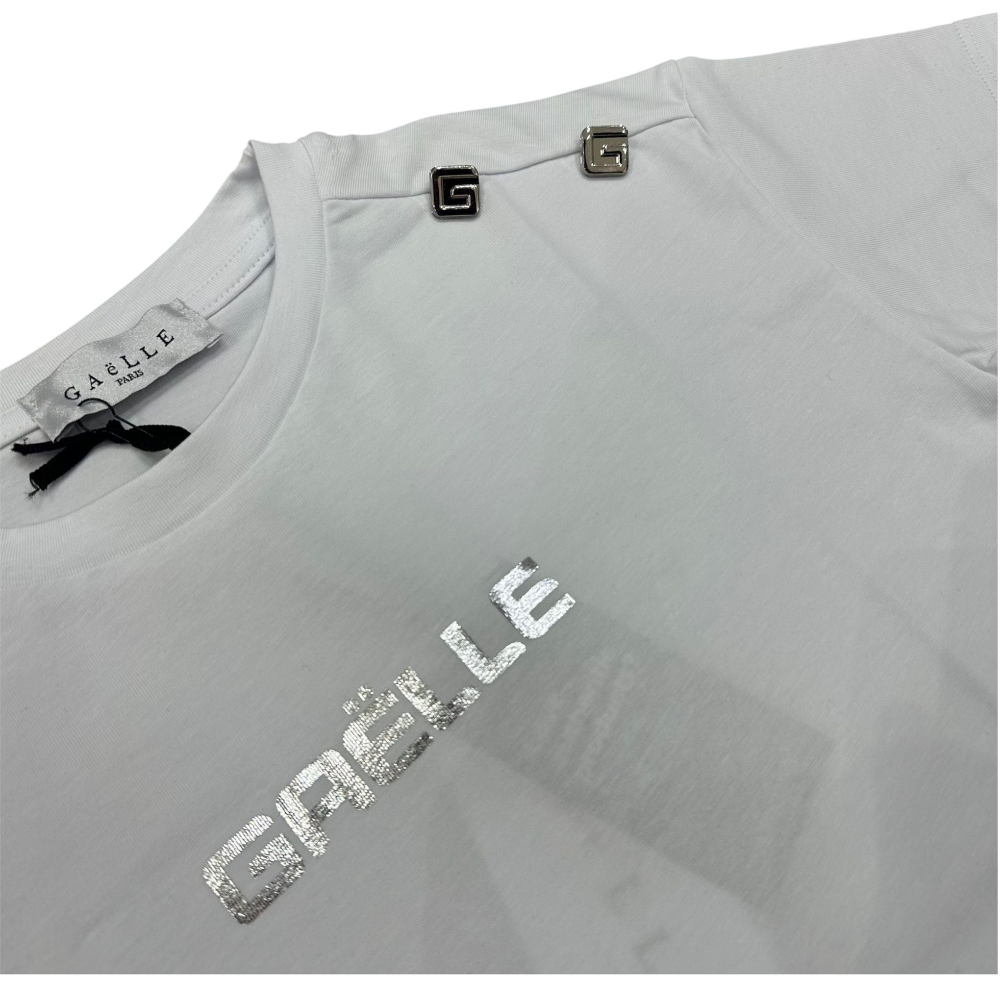 T-SHIRT BIANCA CON ACCESSORIO