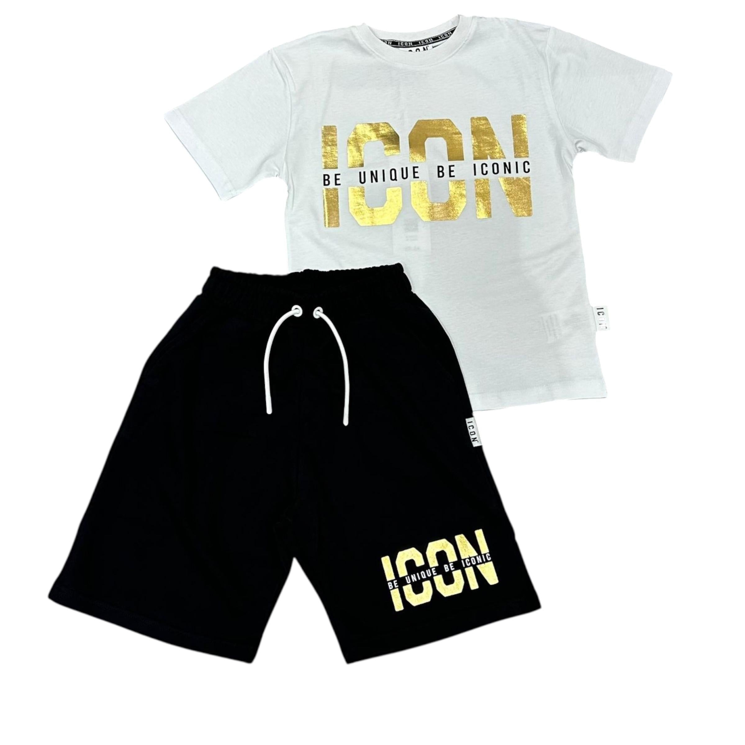 COMPLETO BAMBINO BIANCO NERO