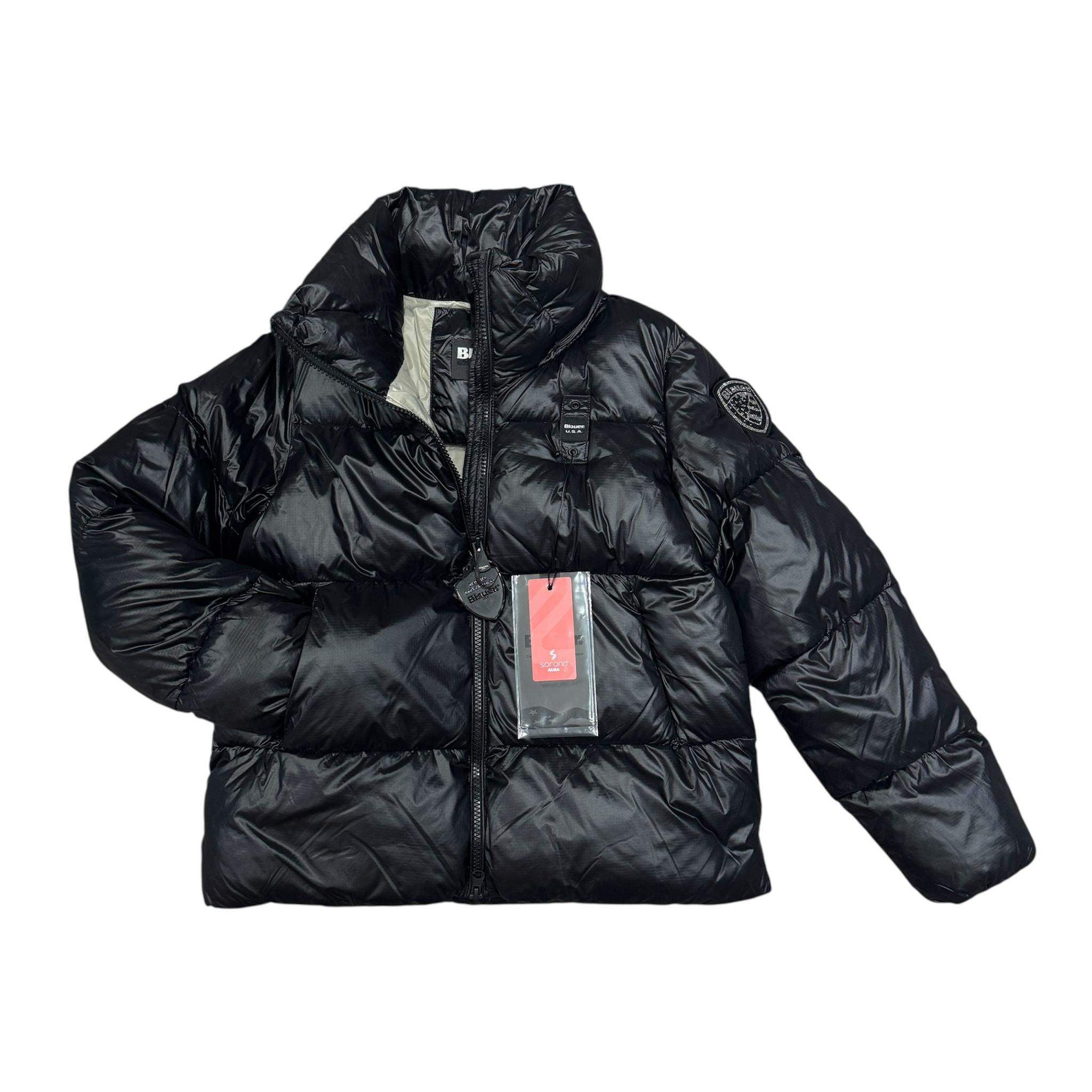 PIUMINO PINGREE BAMBINA BLAUER NERO