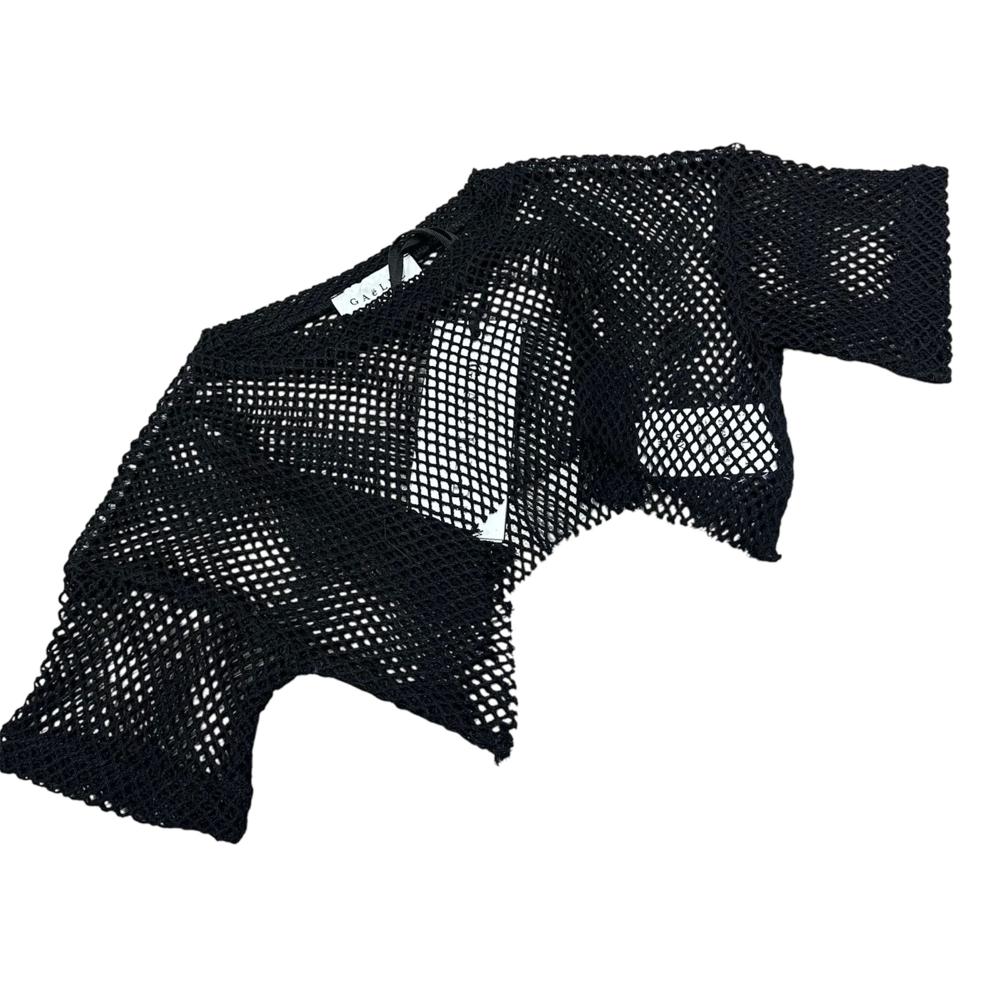 MAGLIA IN RETE BAMBINA NERA