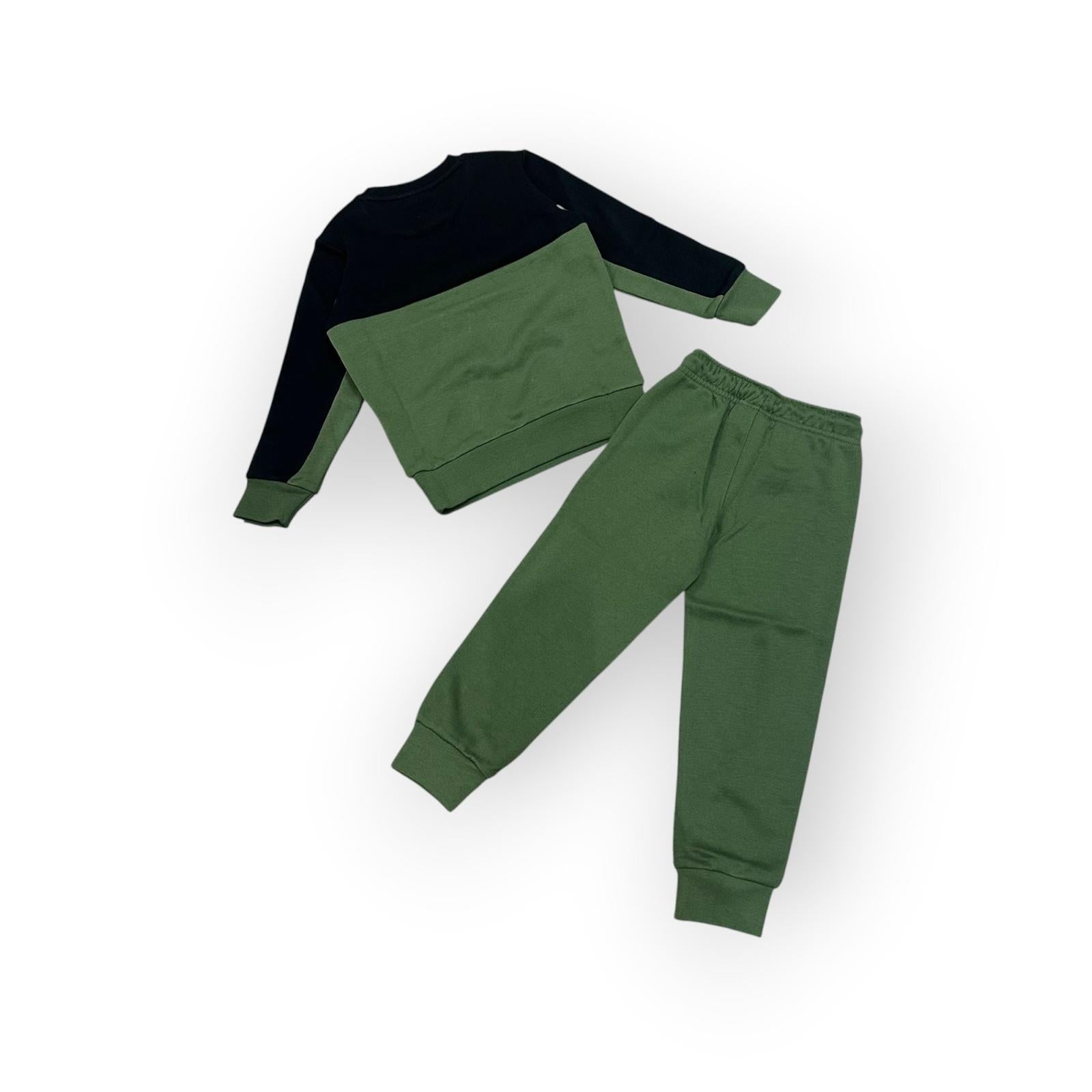 TUTA GIROCOLLO BAMBINO VERDE