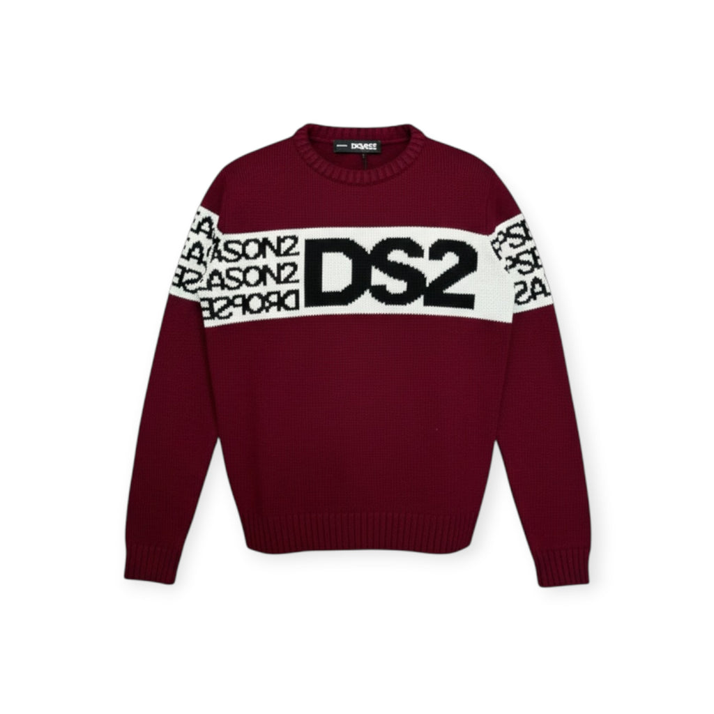 MAGLIONE LOGO BAMBINO BORDOUX