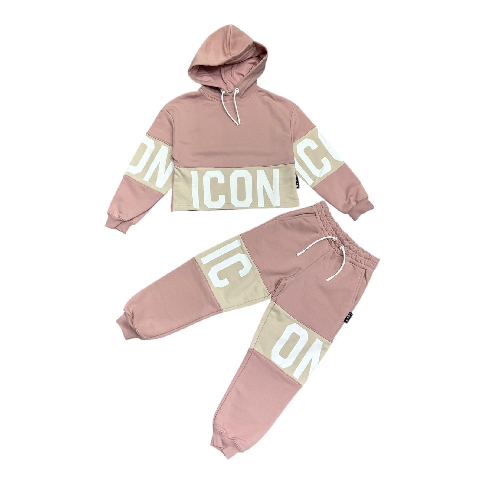 TUTA COMPLETA BAMBINA ICON ROSA
