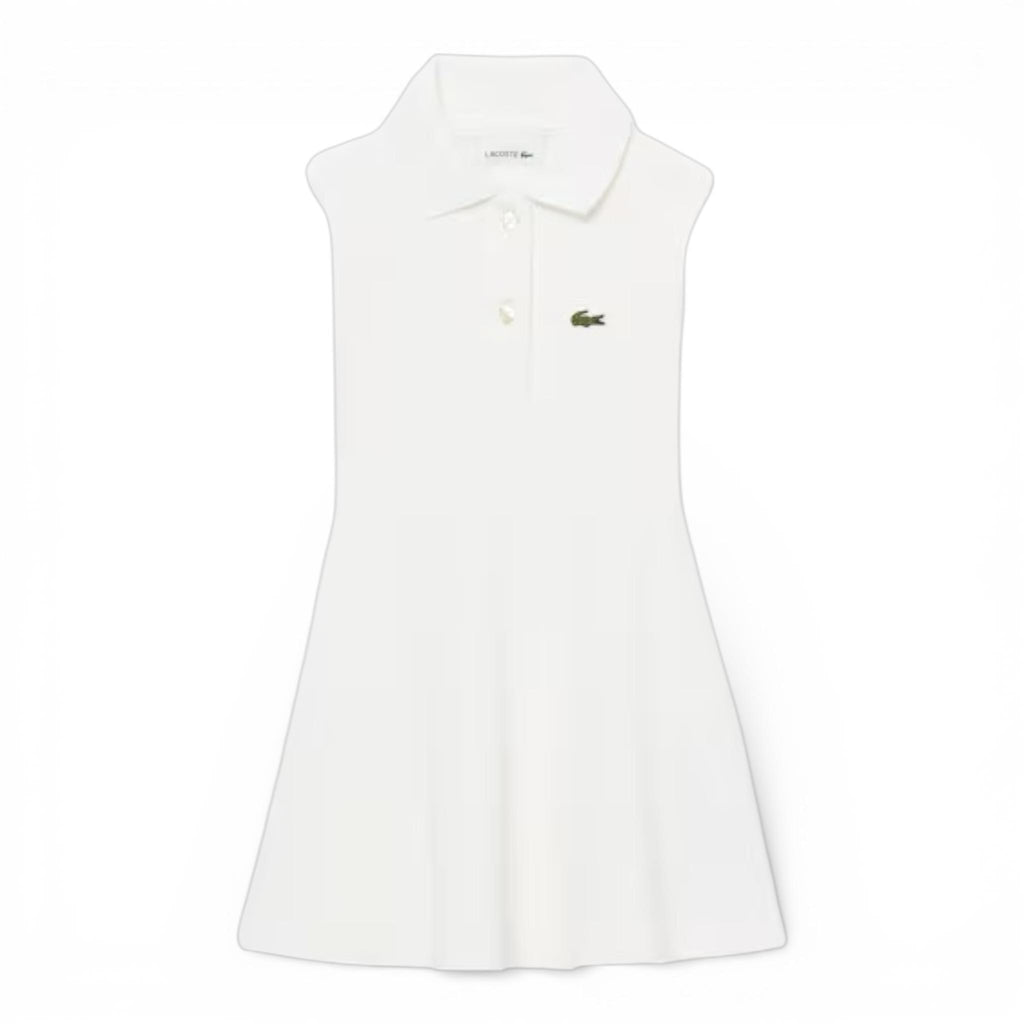 ABITO SENZA MANICHE IN PIQUE' BIANCO