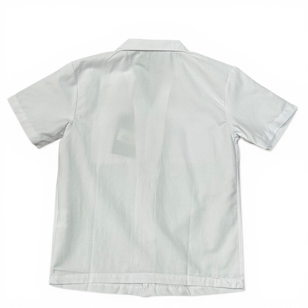 CAMICIA CON TASCHE BAMBINO BIANCA