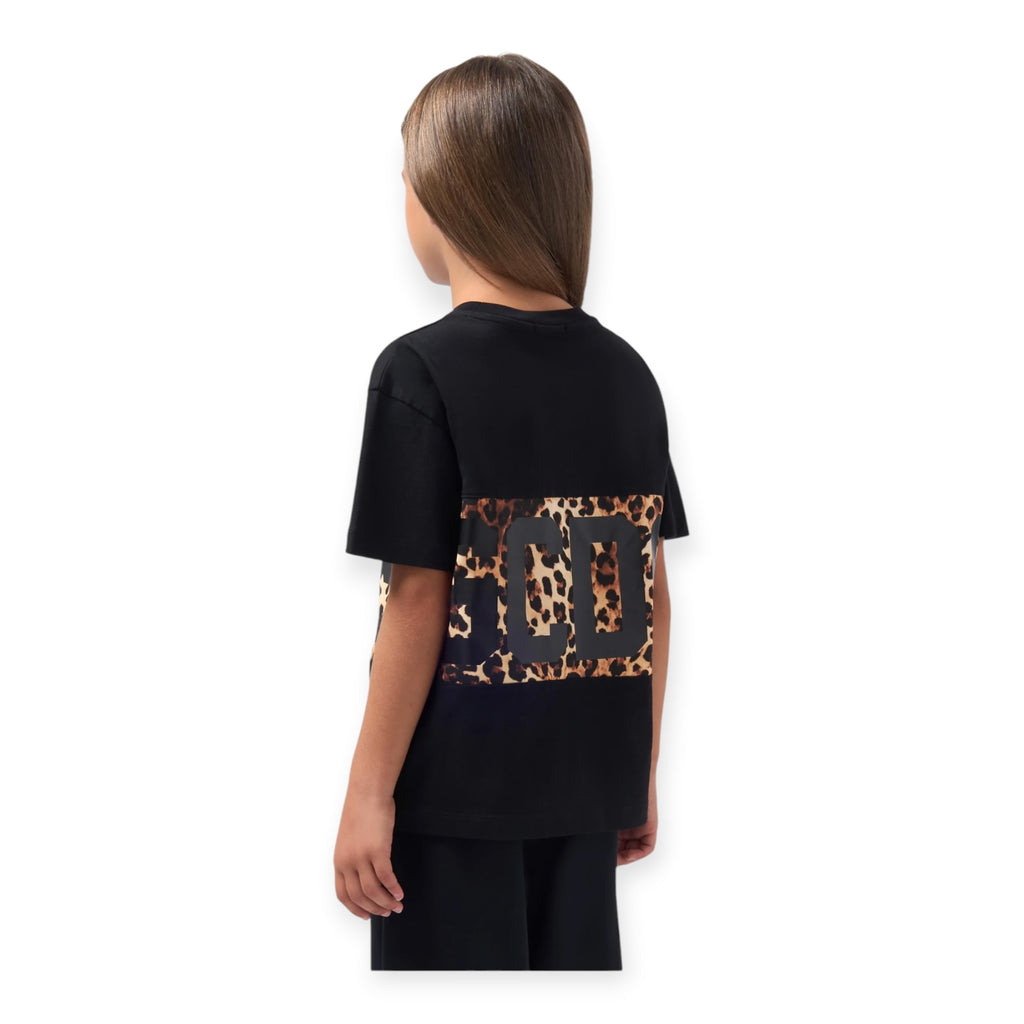 T-SHIRT BANDA LOGO BAMBINA NERA