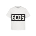 T-SHIRT BANDA LOGO BIANCA NERO