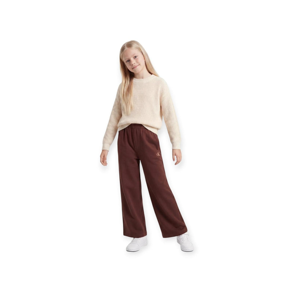 PANTALONE TUTA BAMBINA MARRONE