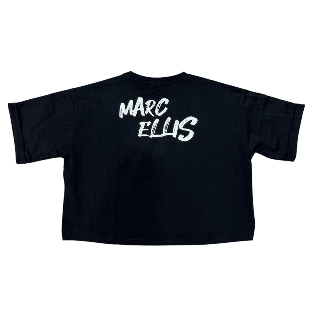 T-SHIRT MARC ELLIS BAMBINA CROPP NERA