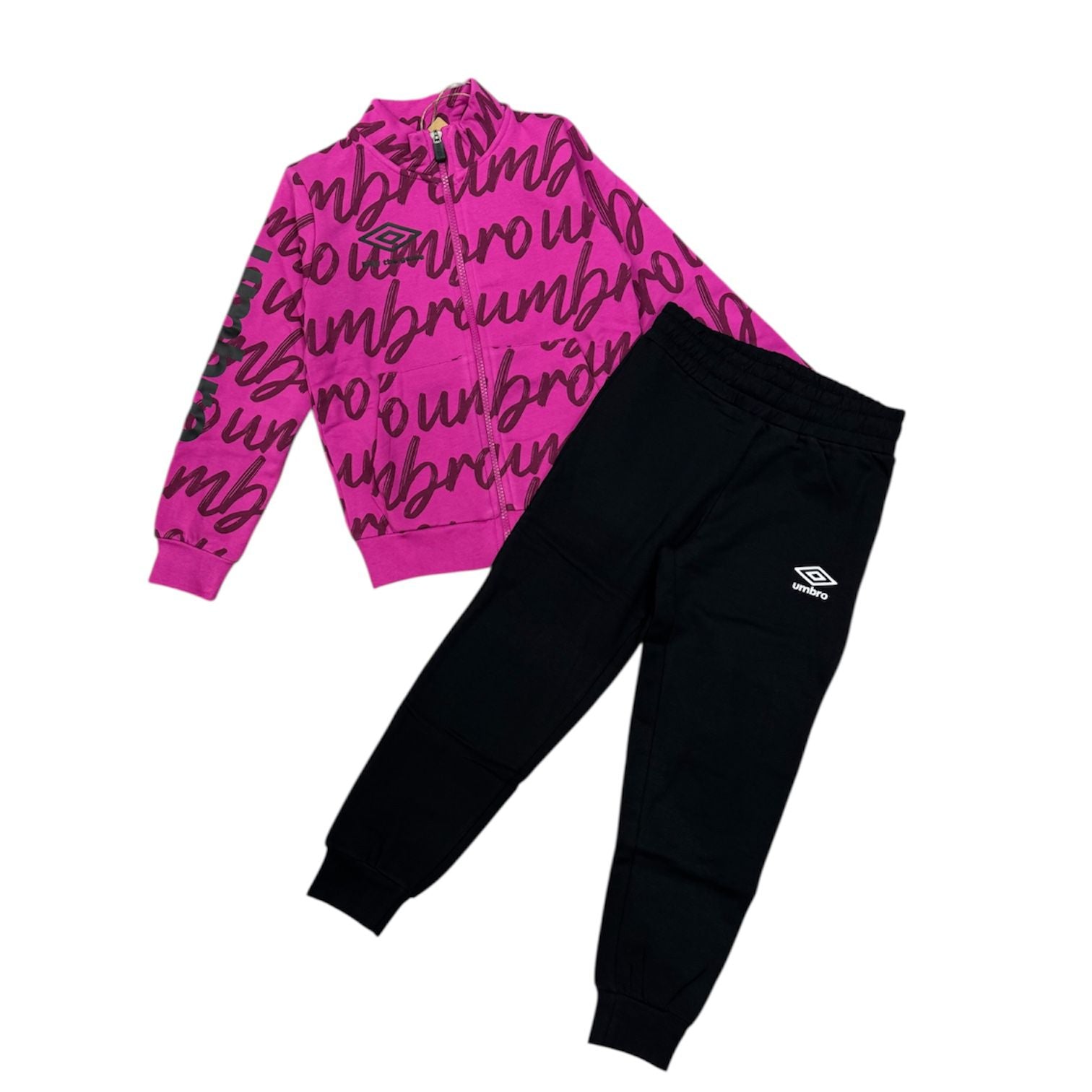 TUTA COMPLETA UMBRO BAMBINA FUXIA