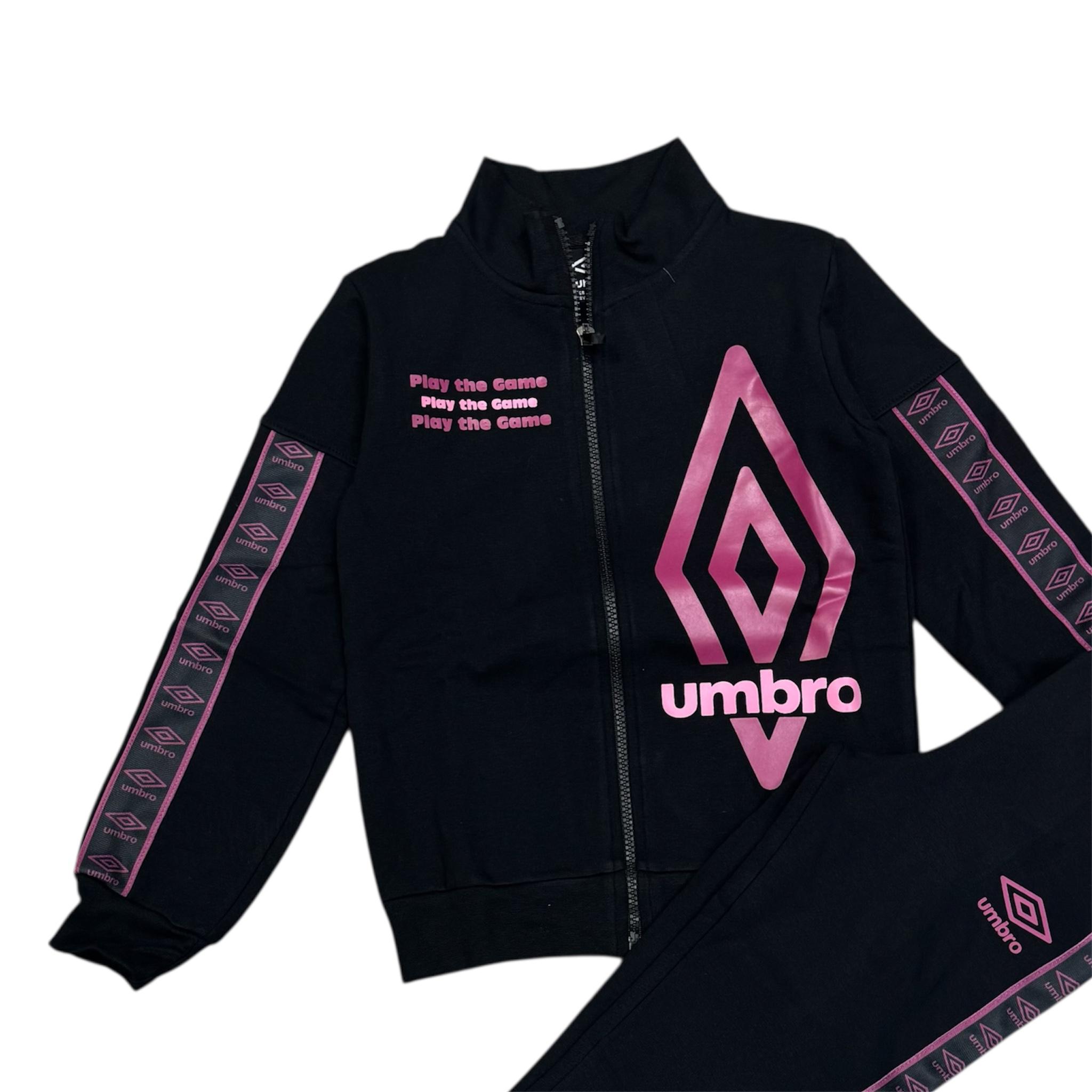 TUTA COMPLETA BAMBINA UMBRO NERA
