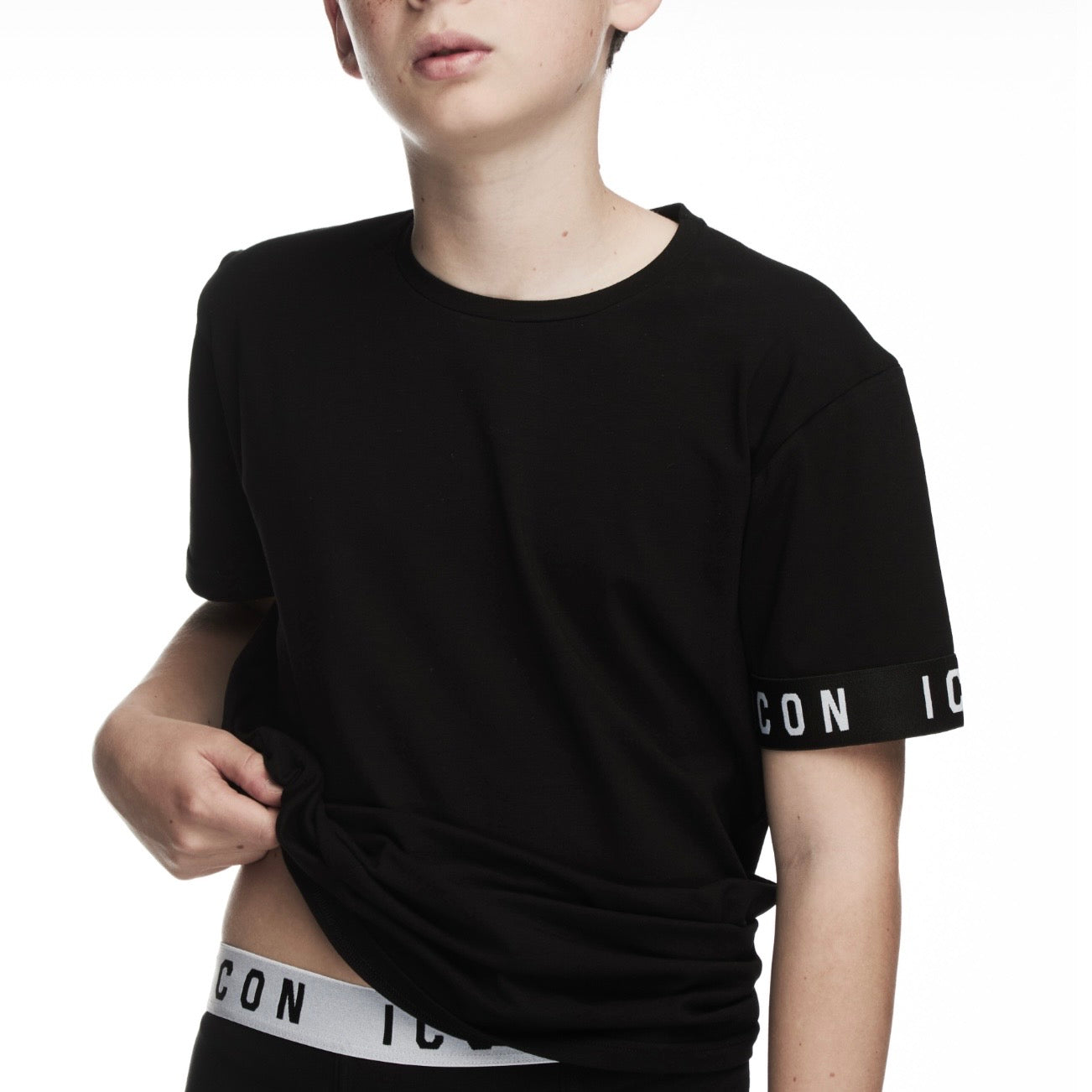 T-SHIRT BAMBINO LOGO NERA