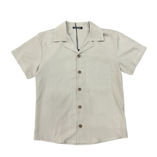 CAMICIA NEVER TOO BAMBINO BEIGE