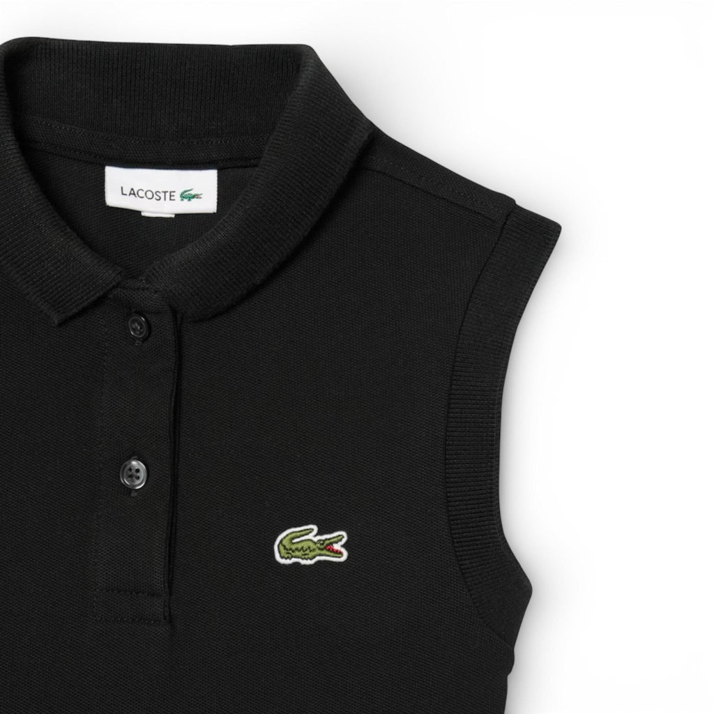 ABITO SENZA MANICHE IN PIQUE' NERO