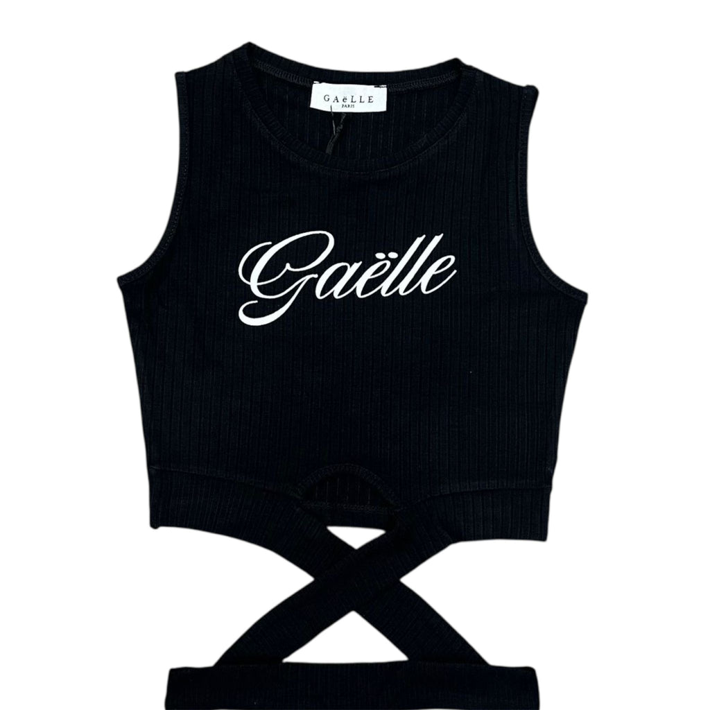 TOP A COSTINE BAMBINA NERA