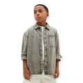 CAMICIONE IN DENIM BAMBINO GRIGIO