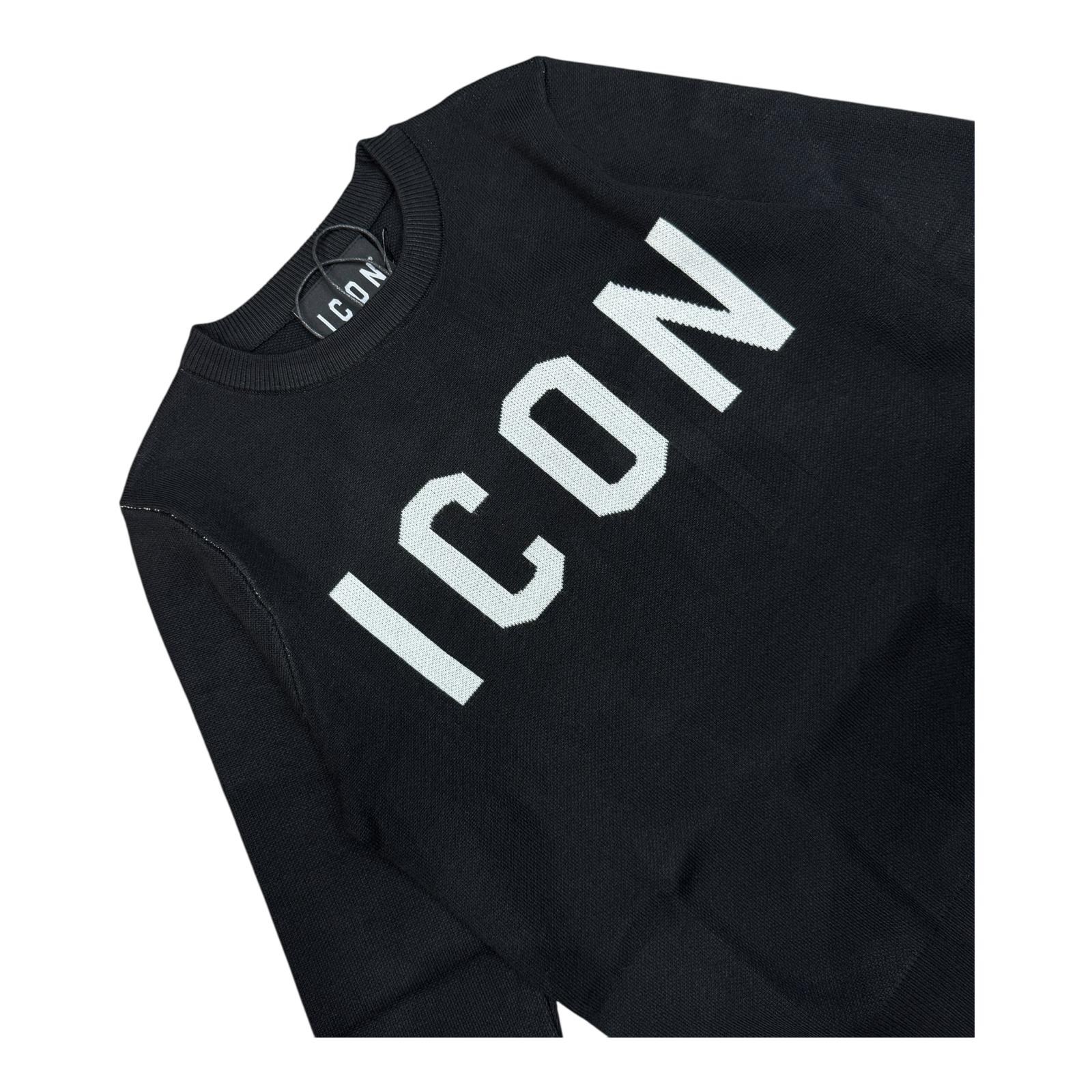 MAGLIONCINO BAMBINO ICON NERO