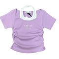 MAGLIA A COSTINE BAMBINA LILLA