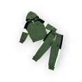 TUTA FUL ZIP  BAMBINO VERDE