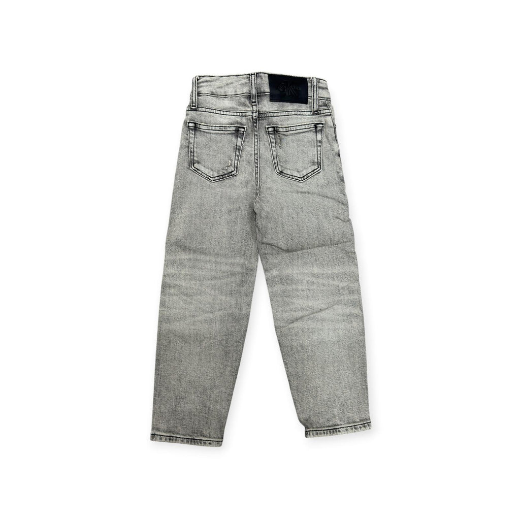 JEANS SKATER BAMBINO GRIGIO