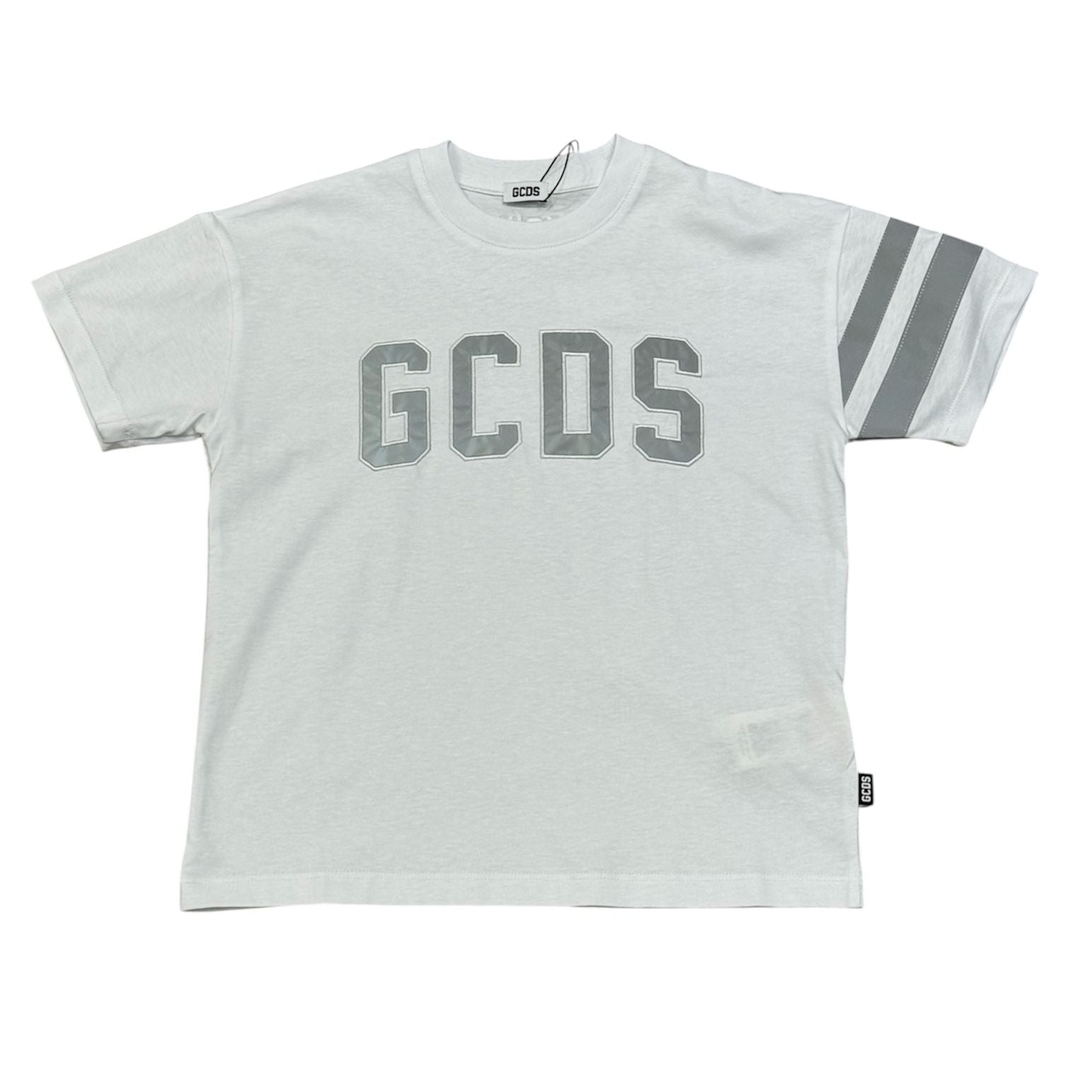 T-SHIRT LOGO RICAMATO BIANCA