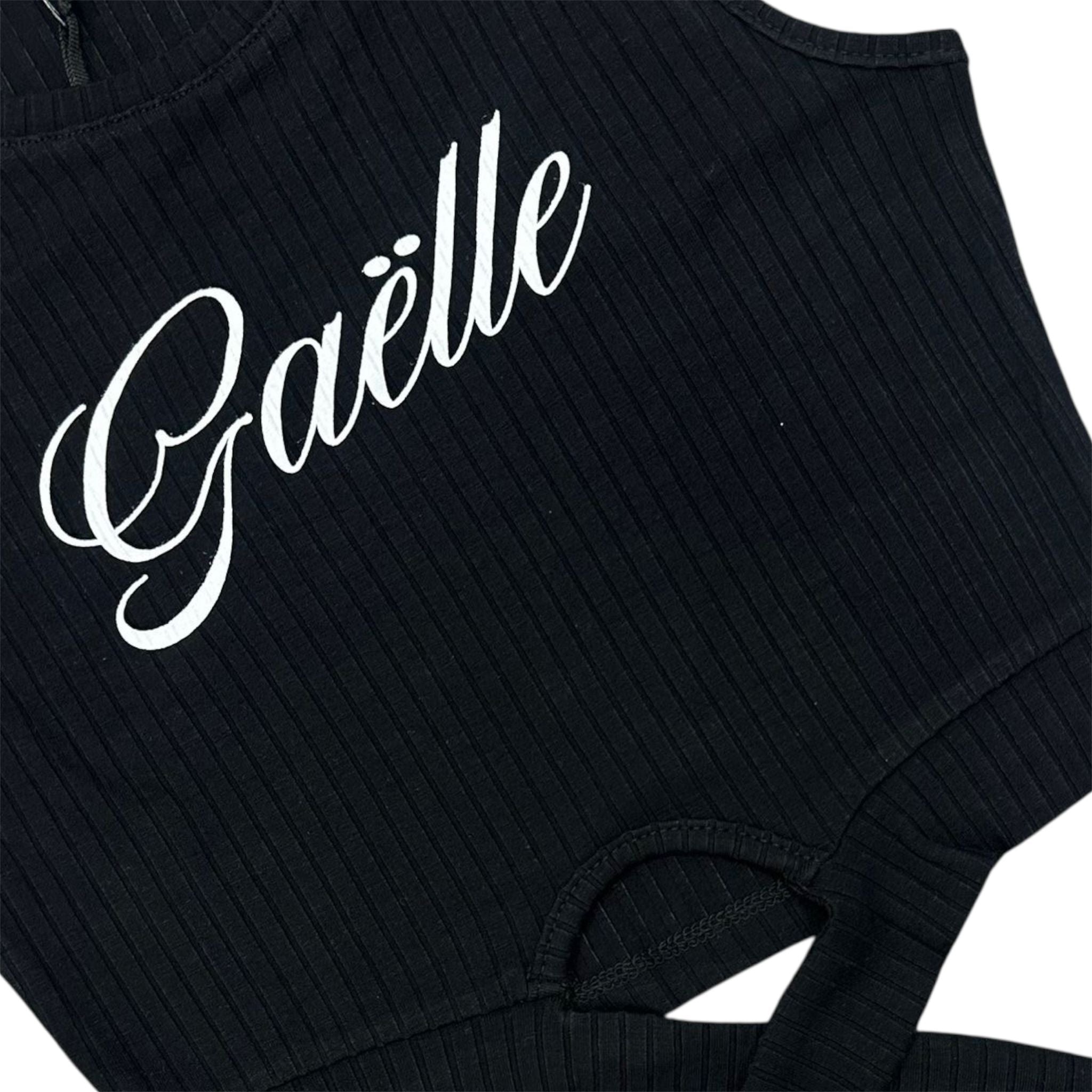 TOP A COSTINE BAMBINA NERA