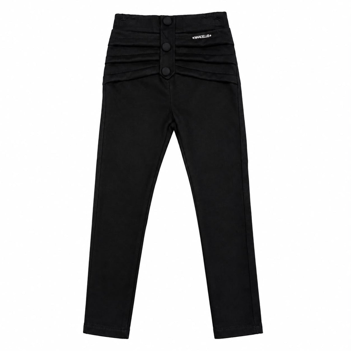 LEGGINS IN CAMOSCIO BAMBINA NERO