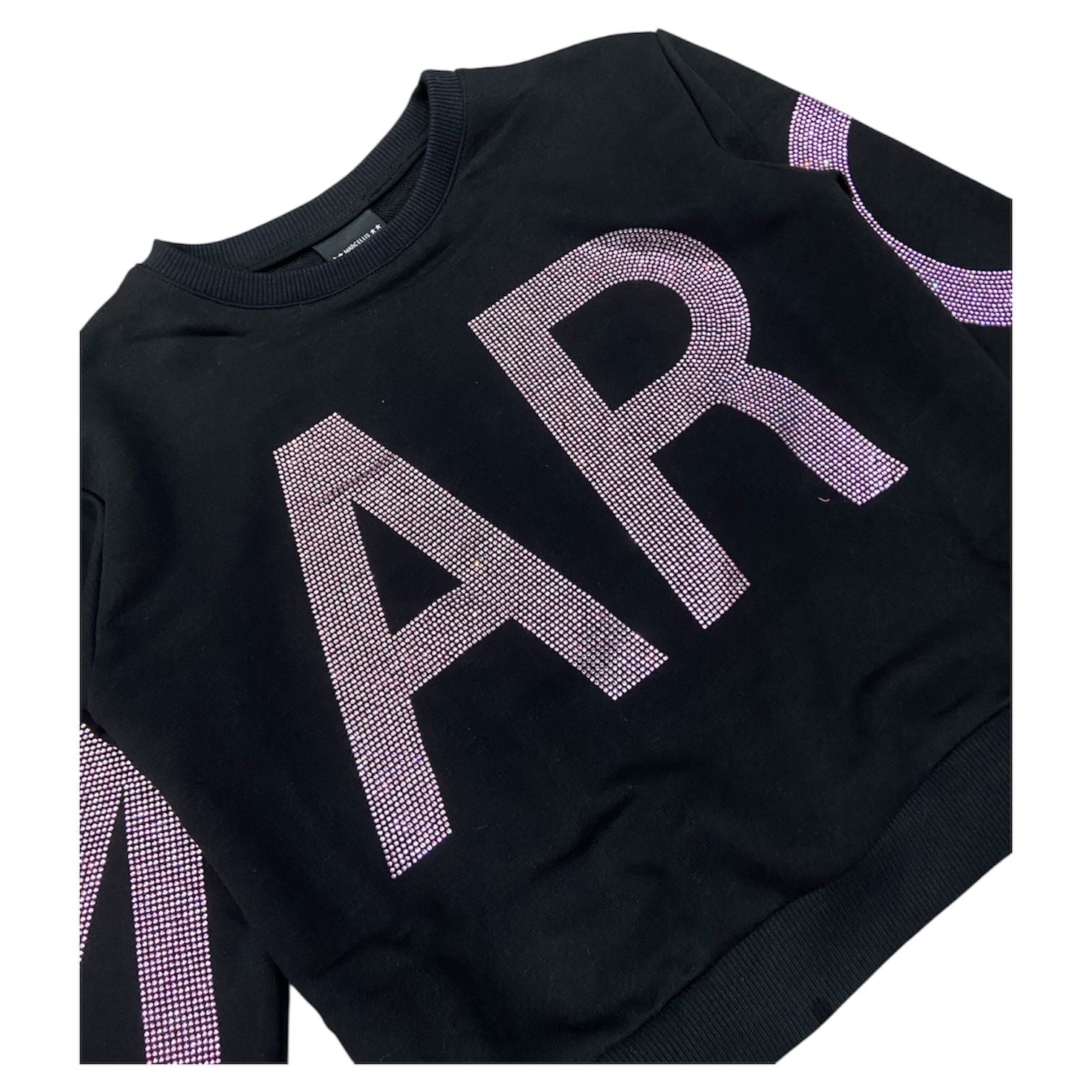 FELPA GIROCOLLO BAMBINA  MARC ELLIS NERA