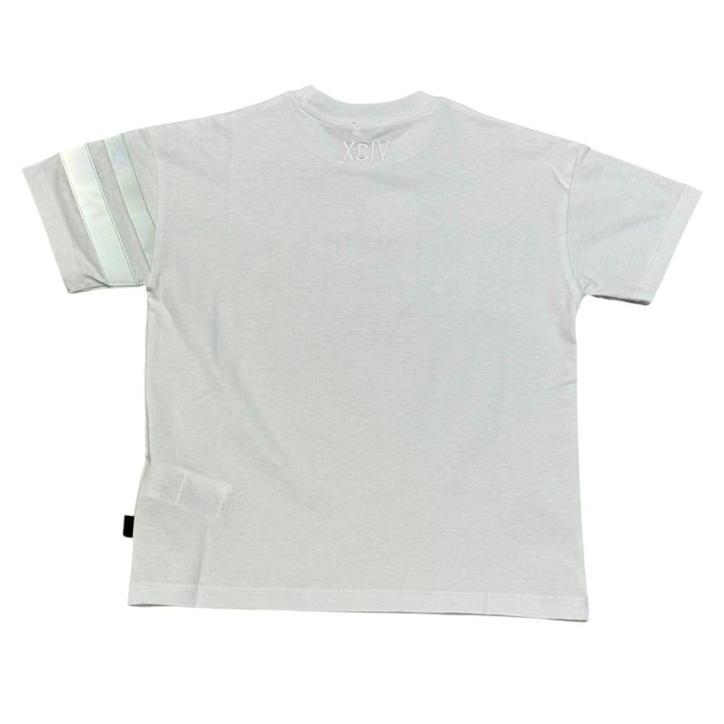 T-SHIRT LOGO RICAMATO BIANCA
