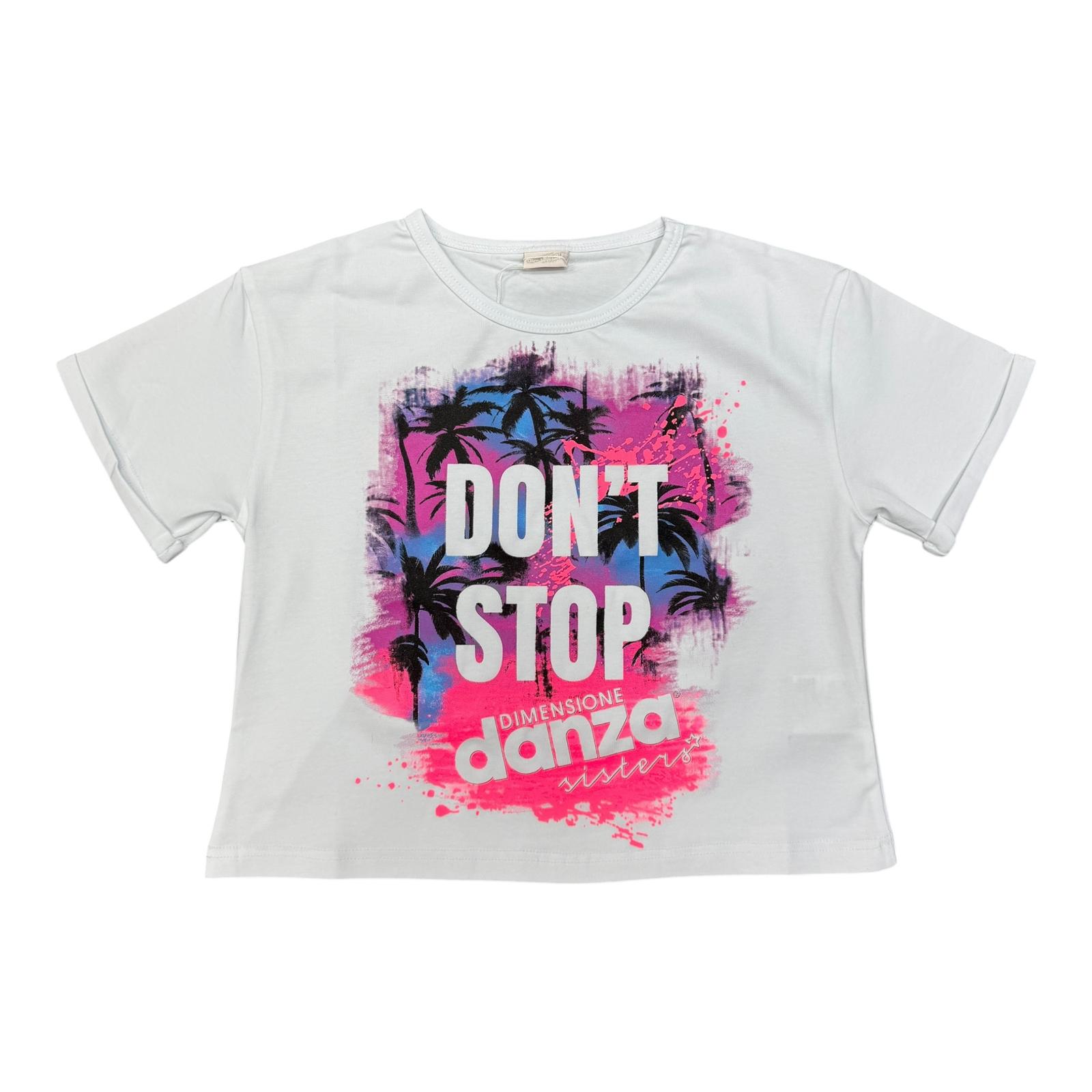 T-SHIRT DIMENSIONE DANZA BAMBINA BIANCA