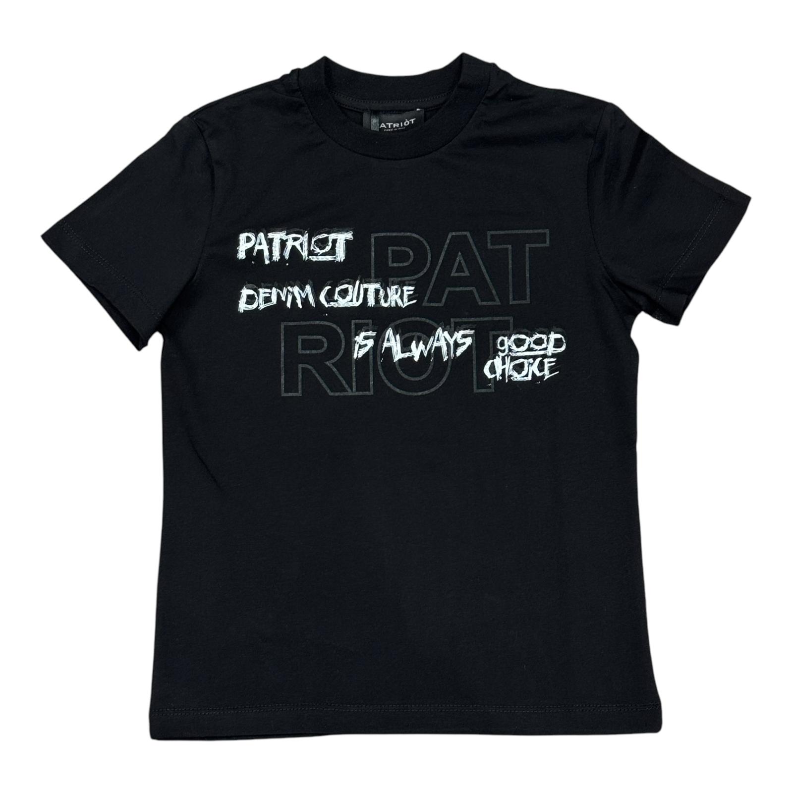 T-SHIRT PATRIOT BAMBINO NERA