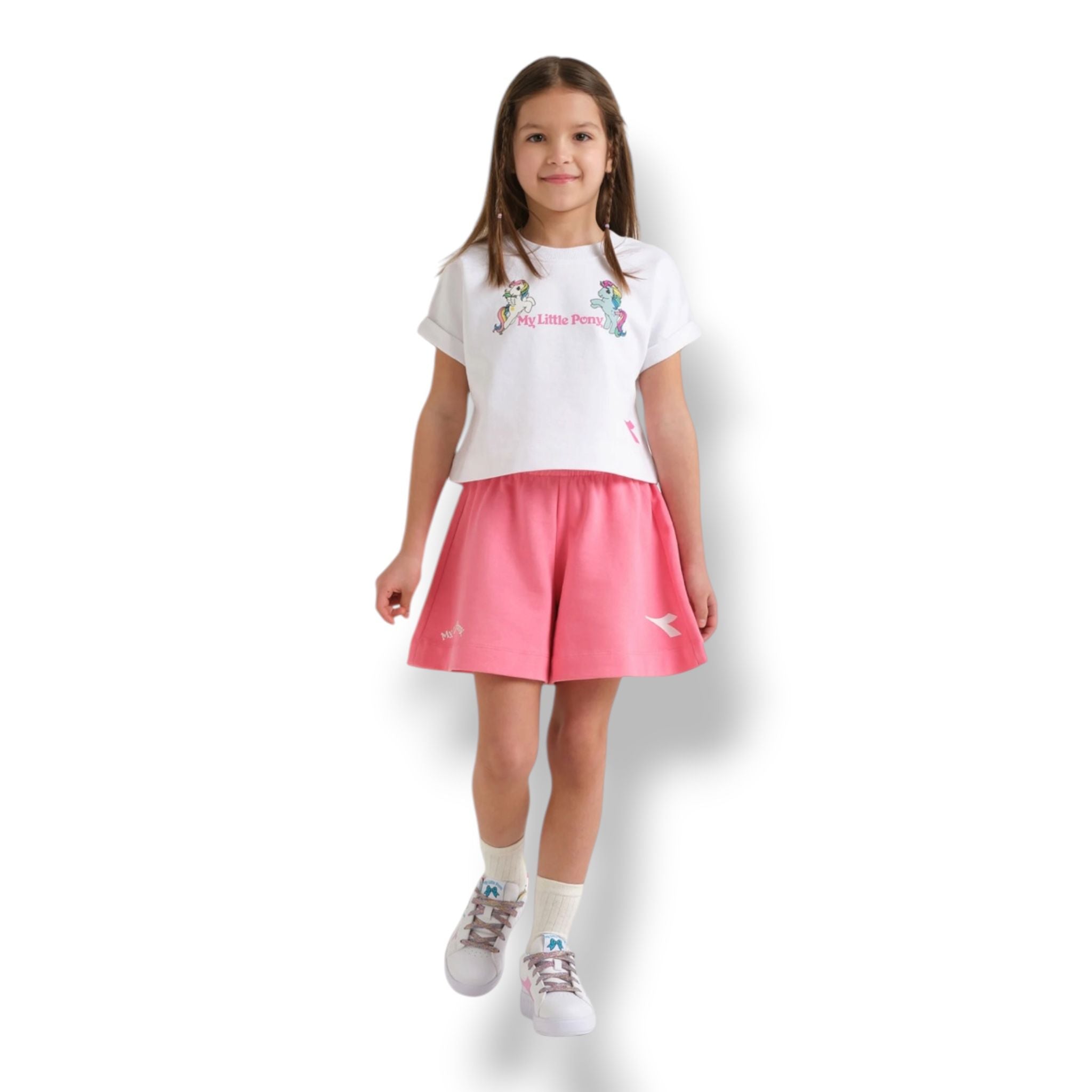 COMPLETO BAMBINA CROPPED BIANCO