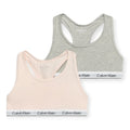 BRASSIERE BAMBINA IN CONFERIONE DA 2 ROSA GRIGIO