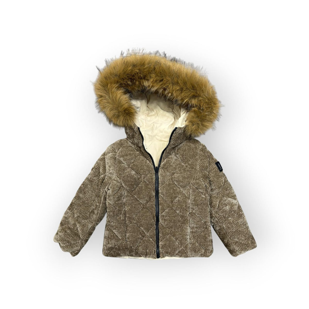 PIUMINO REVERSIBILE BAMBINA MARRONE
